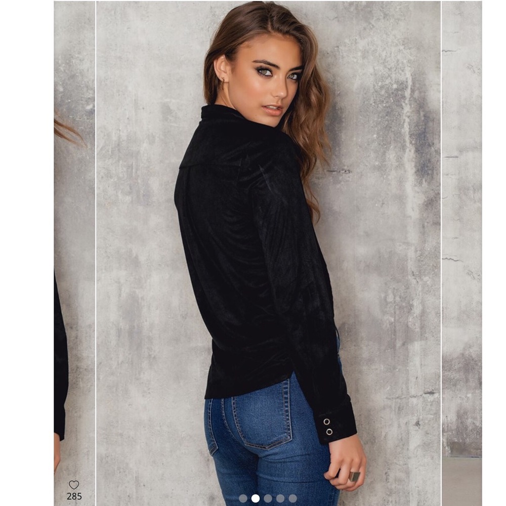 Suede Lacing Shirt - Picture 3 of 5